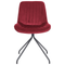 Beliani NAVASOTA - Dining room chair set of 2 - Red - Velvet