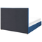 Beliani VERNOYES - Double bed - Blue - 180 x 200 cm - Velvet