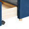 Beliani VERNOYES - Double bed - Blue - 180 x 200 cm - Velvet