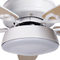 Beliani LOGAN - Ceiling fan - White - Iron