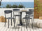 Beliani VIESTE - Garden chair set of 4 - Dark gray - Synthetic material