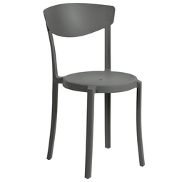 Beliani VIESTE - Garden chair set of 4 - Dark gray - Synthetic material