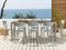 Beliani VIESTE - Garden chair set of 8 - Light gray - Synthetic material