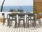 Beliani VIESTE - Garden chair set of 8 - Dark gray - Synthetic material