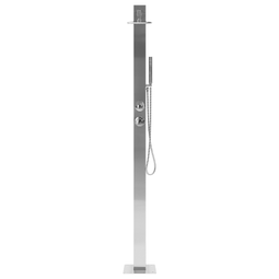 Beliani OLZAI - Outdoor shower - Silver - Stainless steel