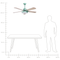 Beliani HOBBLE - Fan - Green - Iron