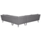 Beliani LORETELLO - Garden bench - Gray - Polyester