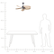 Beliani MAMMOTH - Fan - Natural - Iron