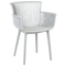 Beliani PESARO - Garden chair set of 4 - Light gray - Polypropylene