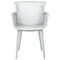 Beliani PESARO - Garden chair set of 4 - Light gray - Polypropylene