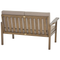 Beliani MANILA - Lounge set for 4 - Dark wood color - Acacia wood