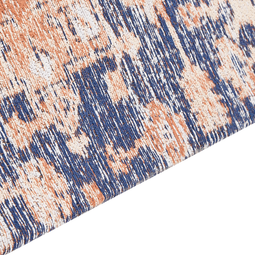 Beliani KURIN - Rug - Blue/Red - 200 x 300 cm - Cotton
