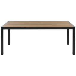Beliani VERNIO - Garden table - Light brown - 90 x 180 cm - Aluminum