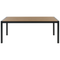 Beliani VERNIO - Garden table - Light brown - 90 x 180 cm - Aluminum