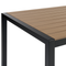 Beliani VERNIO - Garden table - Light brown - 90 x 180 cm - Aluminum