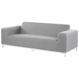 Beliani ROVIGO - Lounge set for 5 - Light gray - Polyester