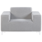 Beliani ROVIGO - Lounge set for 5 - Light gray - Polyester