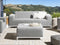 Beliani ROVIGO - Garden bench - Light gray - Polyester