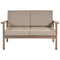 Beliani MANILA II - Lounge set for 4 - Dark wood color - Acacia wood