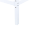 Beliani LESTARDS - Canopy bed - White - 160 x 200 cm - Steel