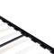 Beliani LESTARDS - Canopy bed - Black - 140 x 200 cm - Steel