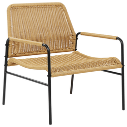 Beliani PRASIMO - Garden chair set of 2 - Natural l- Rattan