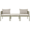 Beliani TERRACINA - Lounge set for 2 - Green - Aluminum