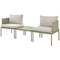 Beliani TERRACINA - Lounge set for 2 - Green - Aluminum