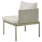 Beliani TERRACINA - Lounge set for 2 - Green - Aluminum