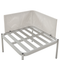 Beliani TERRACINA - Lounge set for 2 - Light gray - Aluminum