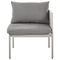 Beliani TERRACINA - Lounge set for 2 - Light gray - Aluminum