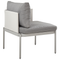 Beliani TERRACINA - Lounge set for 2 - Light gray - Aluminum