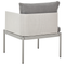 Beliani TERRACINA - Lounge set for 2 - Light gray - Aluminum