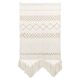 Beliani BAZDAN - Wall Hanger - Beige/Brown - Cotton