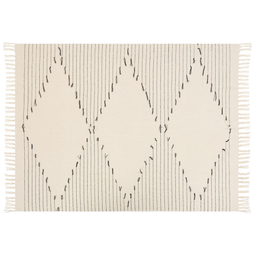 Beliani ULUYOL - Plaid - Light beige - Cotton