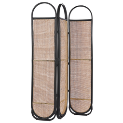 Beliani CORTONA - Room divider - Natural/Black - Rattan
