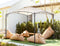 Beliani VOMERO - Garden pavilion - Beige - Steel