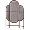 Beliani VIGEVANO - Folding screen - Dark - Rattan