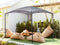 Beliani VOMERO - Garden pavilion - Gray - Steel