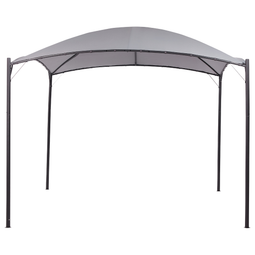 Beliani VOMERO - Garden pavilion - Gray - Steel