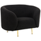 Beliani LOEN - Living room set - Black - Polyester