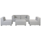 Beliani AREZZO - Garden bench for 4 - Light gray - Polyester