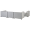 Beliani AREZZO - Garden bench for 4 - Light gray - Polyester