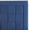 Beliani LIMOUX - Double bed - Dark blue - 140 x 200 cm - Velvet