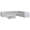 Beliani AREZZO - Lounge set for 7 - Left sided - Light gray - Polyester