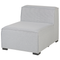 Beliani AREZZO - Lounge set for 7 - Left sided - Light gray - Polyester