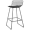 Beliani FREDONIA - Bar stool set of 2 - Black - Metal