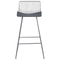 Beliani FREDONIA - Bar stool set of 2 - Silver - Metal