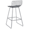 Beliani FREDONIA - Bar stool set of 2 - Silver - Metal