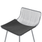 Beliani FREDONIA - Bar stool set of 2 - Silver - Metal